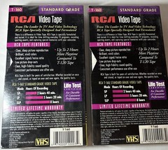 RCA T-160 Standard Grade Video Tape Up to 8 Hours Standard Grade Sealed lot of 2