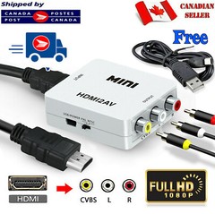 HDMI to RCA 1080P HDMI to 3RCA CVBS AV Composite Converter Video Audio Adapter