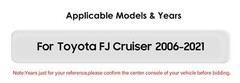 12.3″ 8+128GB Carplay Android 13 Navi Radio For Toyota FJ Cruiser 2006-2021+CAM