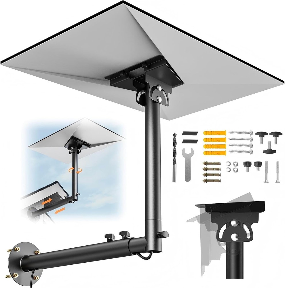 Starlink Gen 3 Mount 180°Adjustable Wall Roof Mounting Kit for V3 Standard Dish