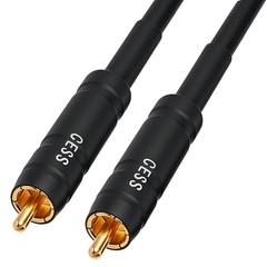 2 PCS 1 ft RCA Preamp Jumper Cable Male to Male 12AWG Soft Link Audio Cord