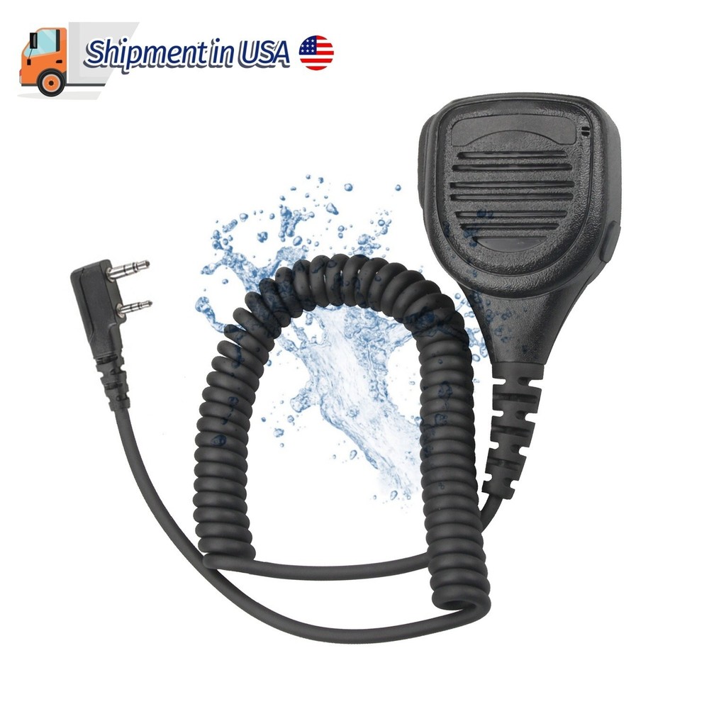 IP56 Waterproof Speaker Microphone PTT For Baofeng UV-82L UV-5R Two Way Radio