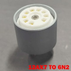 1PC ECC83 12AX7 To 6N2 Vacuum Tube Amplifier Convert Socket Adapter USA