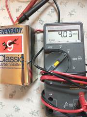 Vintage Eveready Classic Lantern Battery 6 Volts No. 509 UPC error 039800012487