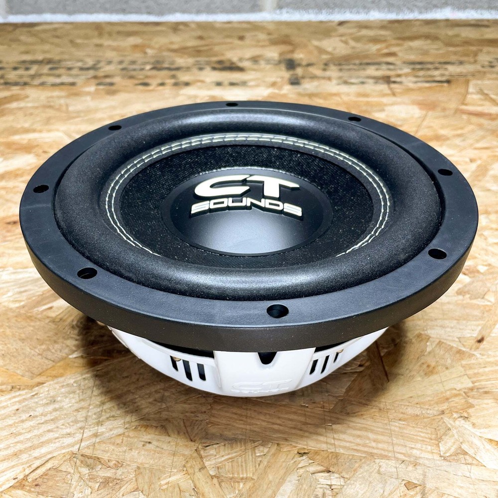 Used CT Sounds HYDRO-8-D4 300W RMS 8″ Shallow Mount Subwoofer – Dual 4 Ohm