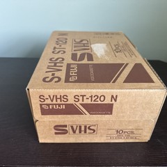 Lot Case Of 10 Fujifilm S-VHS ST-120 Premium Video Tape 6 Hours NEW SEALED