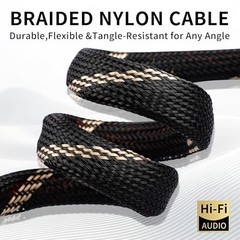 9 AWG Audiophile Speaker Cable 2 Banana to 4 Spades 8.2ft