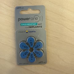 Power One Hearing Aid / Cochlear Implant Batteries Size: 675P (120 Pcs)