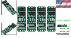 4pcs 3S BMS Protection Board for 18650 Li-ion Batteries – 12.6V 20A Safety Mo…