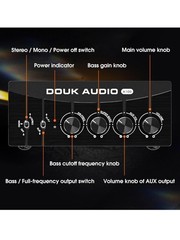 Douk Audio A100 TPA3255 Digital Power Amp 300W x2 Stereo Mono Subwoofer Amp Home