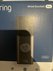 RING WIRED DOORBELL PRO (3RD GEN) RETINAL 4K FOR ULTRA-CLEAR VIDEO- Defective