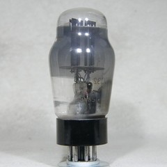 Mullard ECC32 Bottom D-Getter Smoke Glass Black Base Made in England