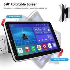 10.1” Android 12 8+128GB Rotatable QLED Car Stereo Radio GPS Wifi Double 2 DIN