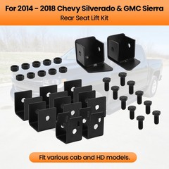 For 2014-2018 Chevy Silverado GMC Sierra Crew Cab Rear Seat Lift Kit 2.5″ inch