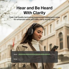 SoundForm Isolate Noise Cancelling Over-Ear Headphones – Black