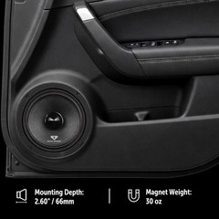 Black Diamond 6.5″ Loudspeaker Midrange with Bullet, 500W Max, 250W RMS DIA-M6.4