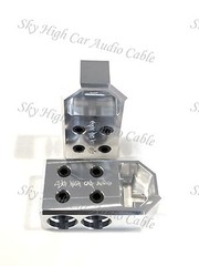 Pair of Sky High Car Audio (4) 1/0 or 2/0 Gauge BATTERY TERMINALS BOLT USE ONLY