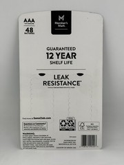(2) (48 Batteries ) Member’s Mark Alkaline AAA Batteries Exp. 12/2035