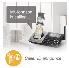 AT&T CL83507 DECT 6.0 4 Handset Cordless Phone System Answering Machine