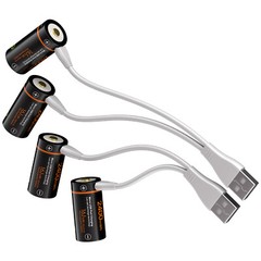 EBL 16340 CR123A USB Rechargeable Li-ion Battery 3.0V For Arlo Camera Lot