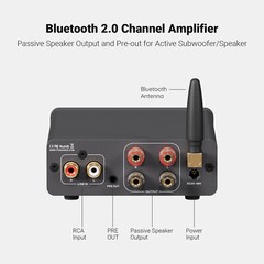 Fosi Audio BT20A Pro TPA32552 Bluetooth 5.0 2.0 Channel Class D Hi-Fi Amplifier