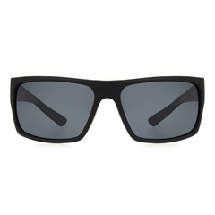 Body Glove Waterman Rectangle Sunglasses, Black, 58 mm 58 mm, Black