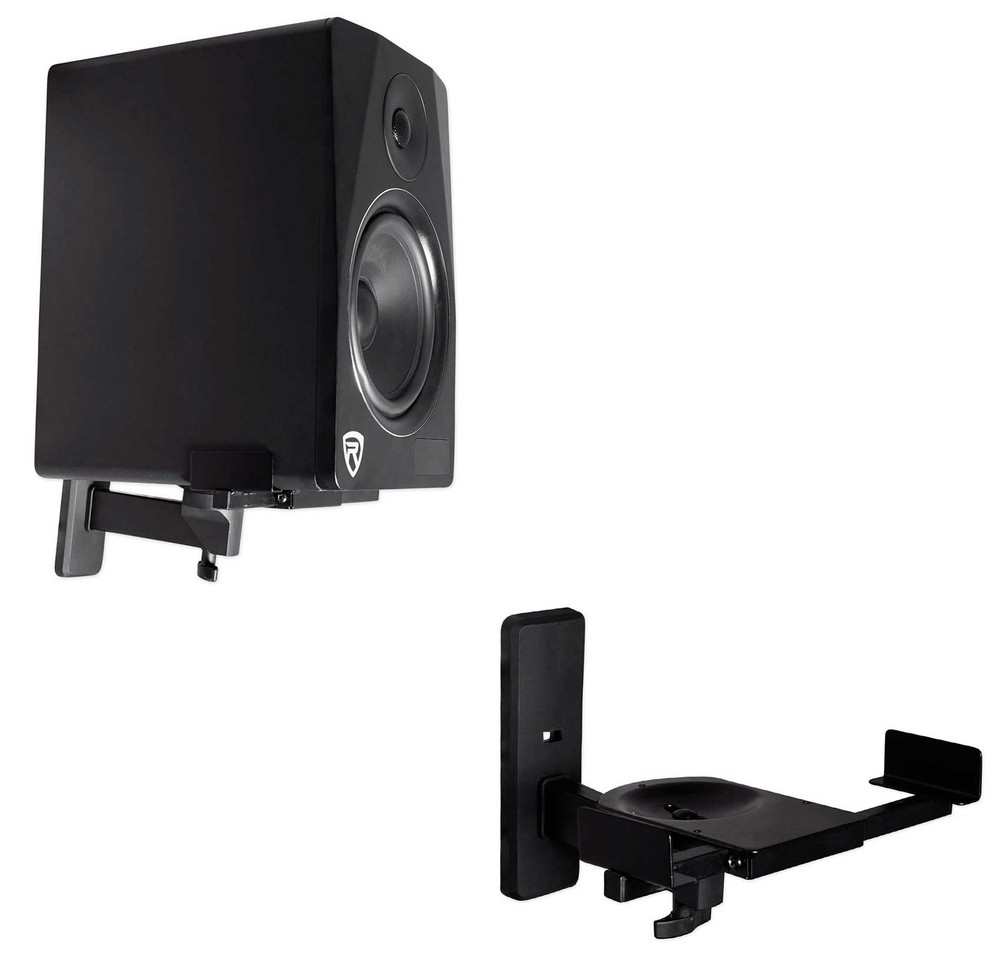 Pair Wall Mount Swivel Brackets For Klipsch R-15M Bookshelf Speakers