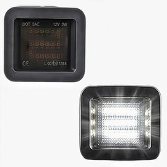 2015-2025 F150 Raptor LED License Plate Light Assembly Smoked Lens–Compatible