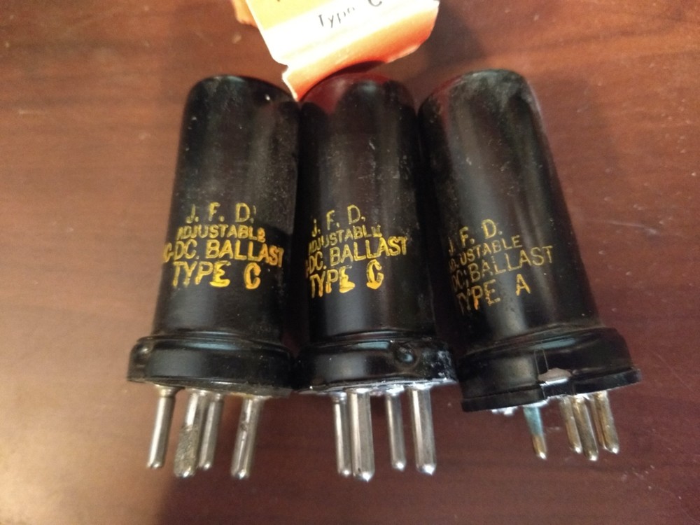 3 JFD Adjustable AC-DC Ballast 2 = Type C / 1 = Type A – New Old Stock Metal Can