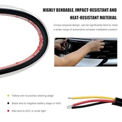 2 PCS Exterior Car LED Lights Flexible LED Daytime Running Light 9.5 Inches