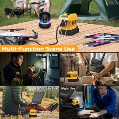 220W Power Inverter for Dewalt 20V Battery, DC 20V to AC 110V Battery Inverter,