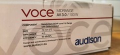 AUDISON VOCE AV 3.0 MIDRANGES 3″-70mm (pair/2pcs) BRAND NEW NEW NEW