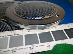 (1) NICE Classic Car Speaker Covers/grill Chrome Metal Vintage 5 1/2 Inch