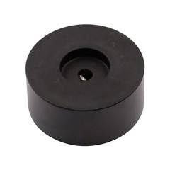 1Pc 48*22mm Black High end Machined Solid Aluminum Pointer Knob Volume screw