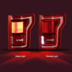 LED Tail Lights Compatible With F150 F 17-20 Raptor Black Right Passenger Side