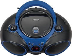Portable CD Player W/ AM/FM Stereo Radio Blue/Black