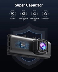 REDTIGER F7NP Dash Cam Front Rear, 4K/2.5K, WiFi GPS, Night Vision