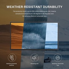 SYLVOX 65in Outdoor TV 4K Waterproof Smart TV Support Bluetooth and WiFi US
