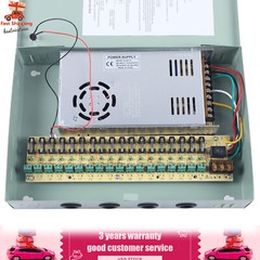 CCTV Power Supply Distribution Box DC 12V 18 Channel 30 Amps for CCTV Camera