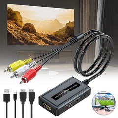 RCA to HDMI Converter Cable 1080P 720P USB Power for VCR DVD Player TV Monitor _