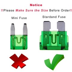 20 pcs 20 Amp Standard Blade Fuse, 20 A Automotive Fuse for Car Truck