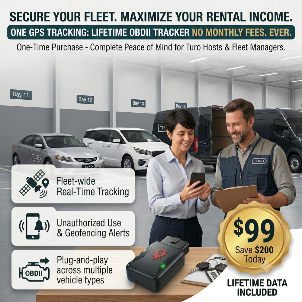Lifetime OBD GPS Tracker | No Monthly Fees | Plug & Play | Real-Time Car Trackin