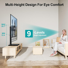 Universal Swivel TV Stand Base, Table Top TV Stand for 37 to 65, 70, 75 Inch LCD