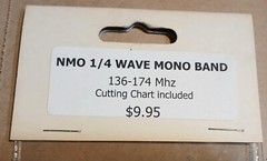 TRAM NMO 1/4 WAVE MONO BAND ~~NEW !!~~