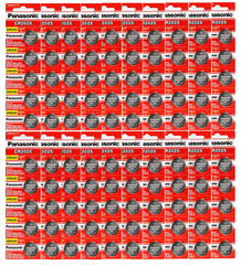 100 Batteries-Panasonic CR2025 DL2025 ECR2025 3V Lithium Coin Battery Exp-2031