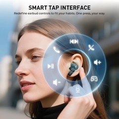 Bluetooth 6.0 Noise Cancelling Earbuds with 30+ Hours Playtime & Spatial Audio