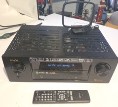 Denon AVR-X1200W 7.2 Channel Dolby Atmos AV Receiver Bundle Remote Tested