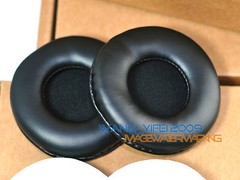 70mm White Black Color Leather Ear Pads Replacement Cushions For Headphones