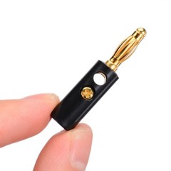 40Pcs Gold Plated 4mm Banana Plugs Audio Jack Speaker Wire Cable Screw Connector