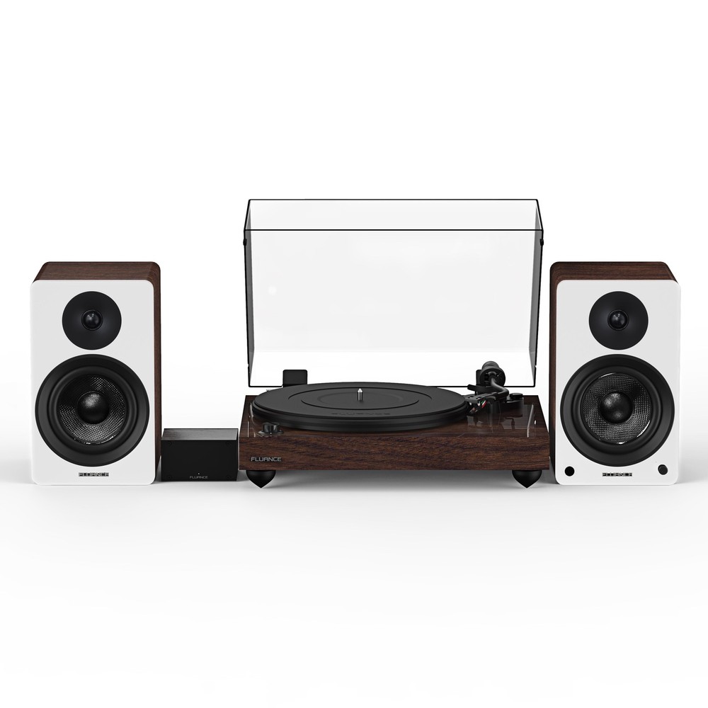 Fluance RT82 Vinyl Turntable, PA10 Preamp, Ai41 Powered 5″ Bookshelf Speakers